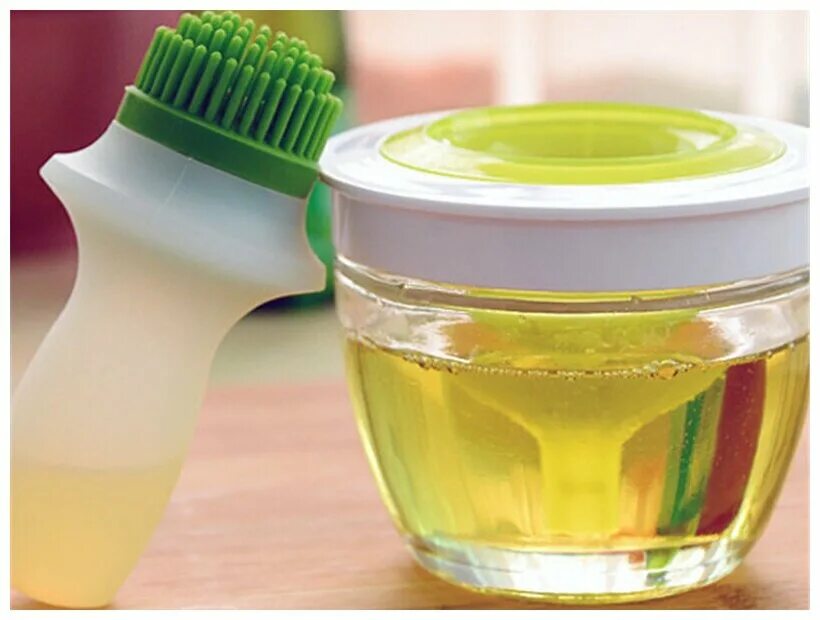 Масленка с силиконовой кистью и дозатором "mayer & boch". Ёмкость для масла с кисточкой. Силиконовая кисть с дозатором silicone basting brush set. Silicone basting brush set ( dip + g. Масленка для растительного масла.