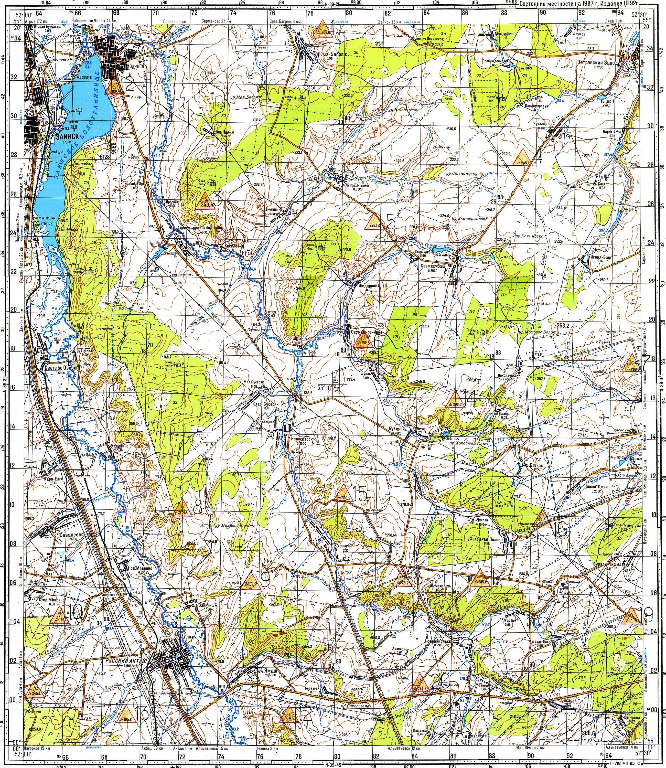 Топографическая карта Заинского района. Топографическая карта Набережных Челнов СССР. Старая карта местности. Старая топографическая карта Заинского района. N 39 0