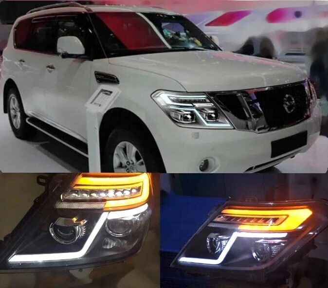 Как снять фары ниссан патрол Светодиодные фары Nissan Patrol GR Y61 05- Ledstudio на DRIVE2