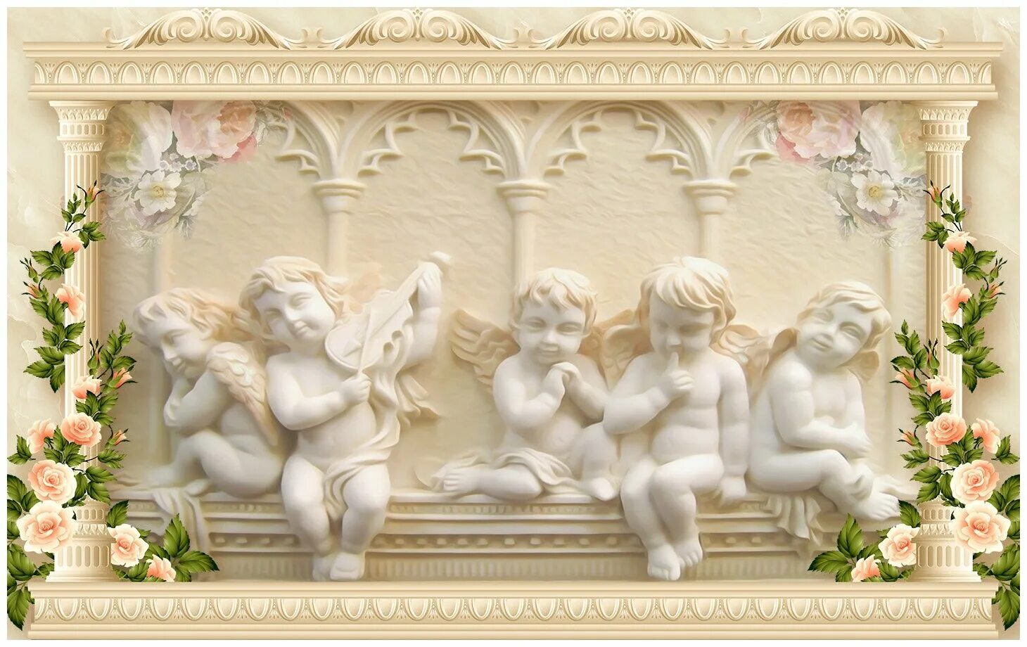 панно ангел. 3д ангелочки. панно ангел. 3д модель stl деметра. ангелочки stl.