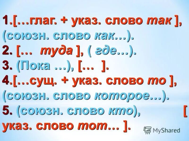 глаг союз что. сложноподчиненные и сложноподчиненные предложения схемы. схема так глаг союз будто. так+глаг союзн сл как. ] , (союзн.