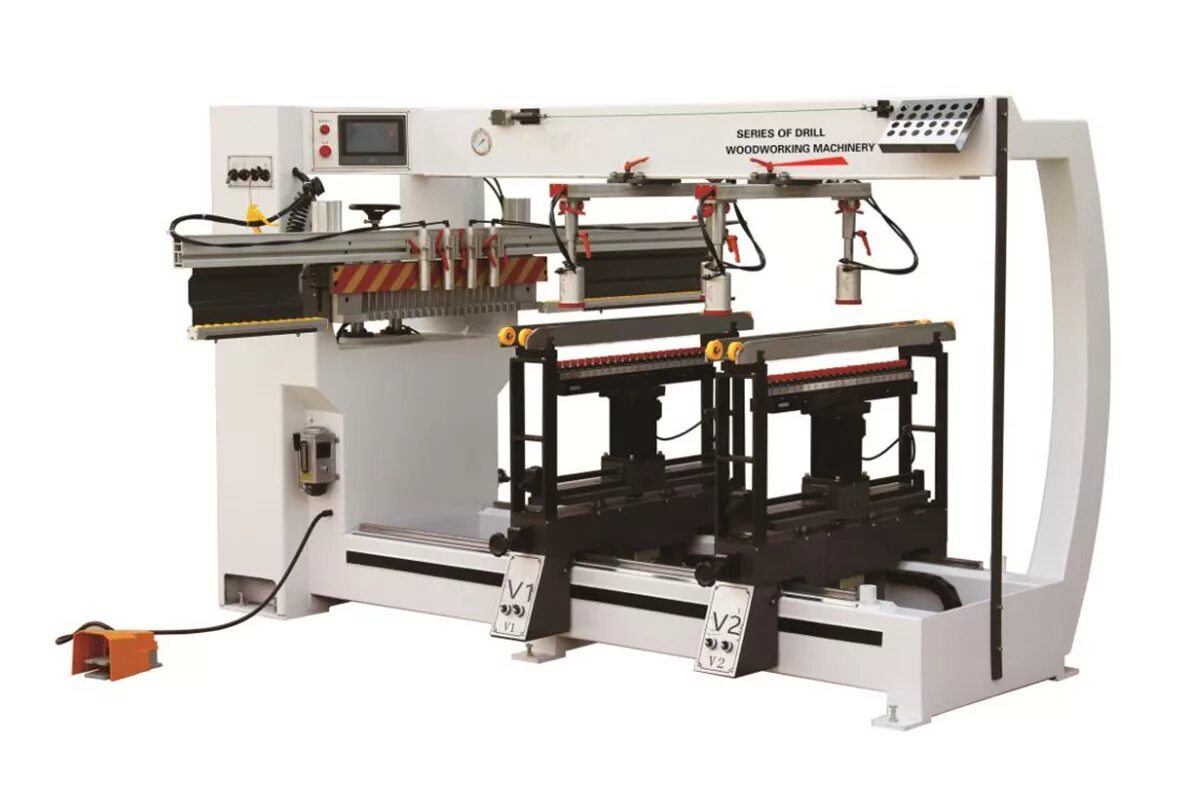 Boring machine. Mz73211 series of drill woodworking machinery. borers - boring machines. knock-boring machine. of two rows drill mz 42.