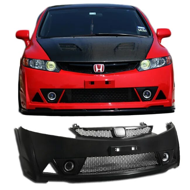 Honda civic бампер передний. Бампер Mugen Honda Civic 4d. Honda Civic Mugen RR 2007. Honda Civic Mugen RR. Honda Civic Type r 2008 Bumper.