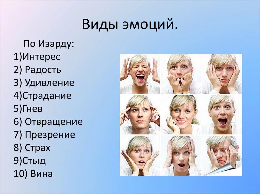 Тест на потерю интереса радости. Виды эмоций. Эмоции человека. Типы человеческих эмоций. Формы чувств и эмоций.