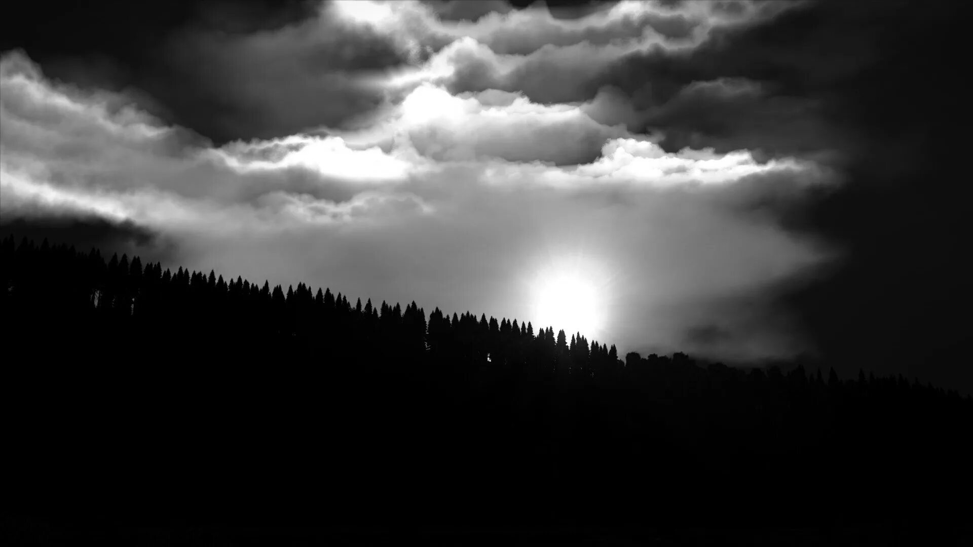 Monochrome sky