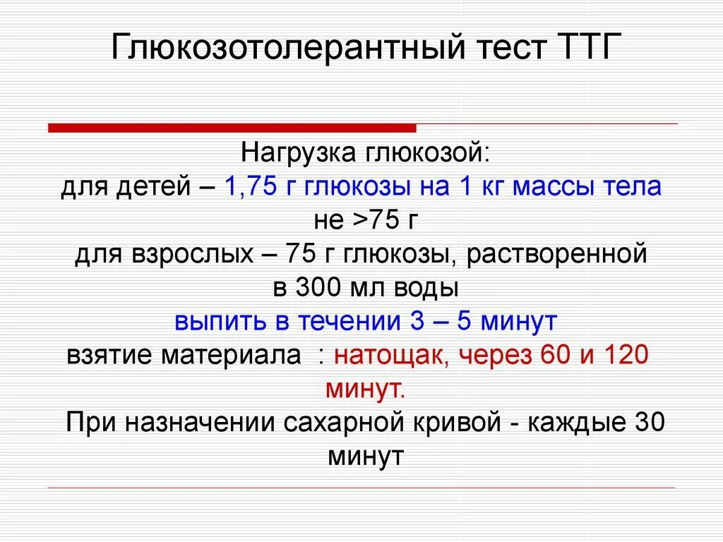 Тест глюкозотолерантный 75