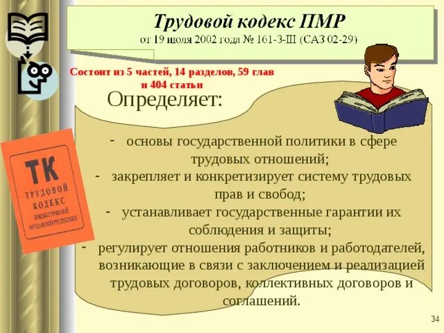 Трудовой кодекс ПМР. Трудовой договор ПМР. Документация трудовых отношений.