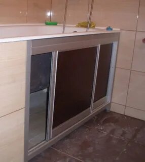 Пластиковые дверцы под ванной