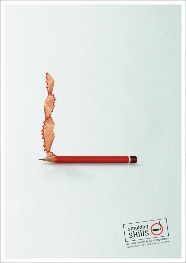 Креативная реклама карандаша. Креативный карандаш. Сигарета Минимализм. Карандаш рекламный.