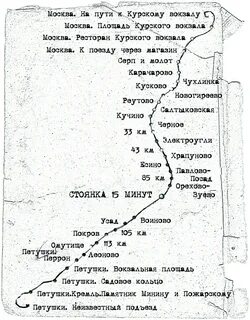 Схема движения курского вокзала