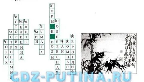 Кроссворд индия и китай