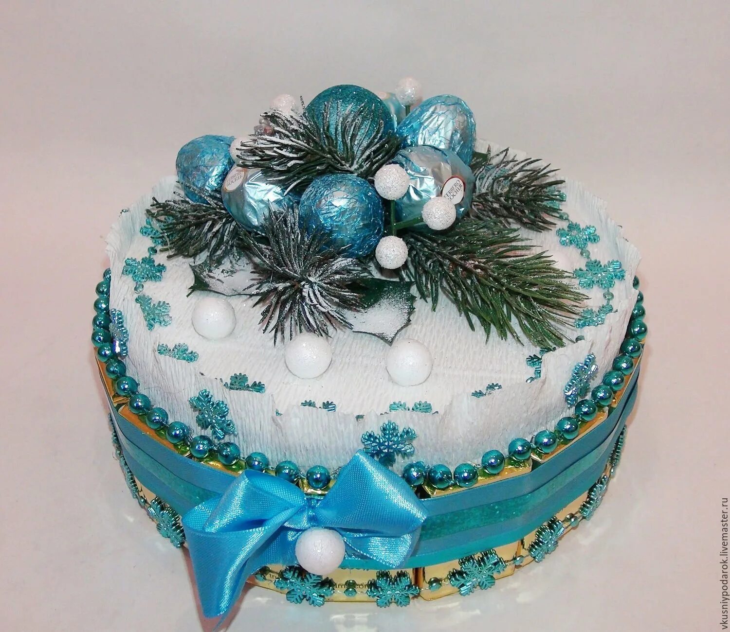 медовик новогодний декор.