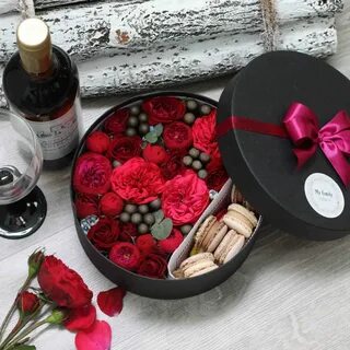 Цветы вино конфеты