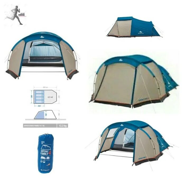 Arpenaz family 4. 1. 1. Палатка из декатлона 4 местная. Basic family 4 палатка.