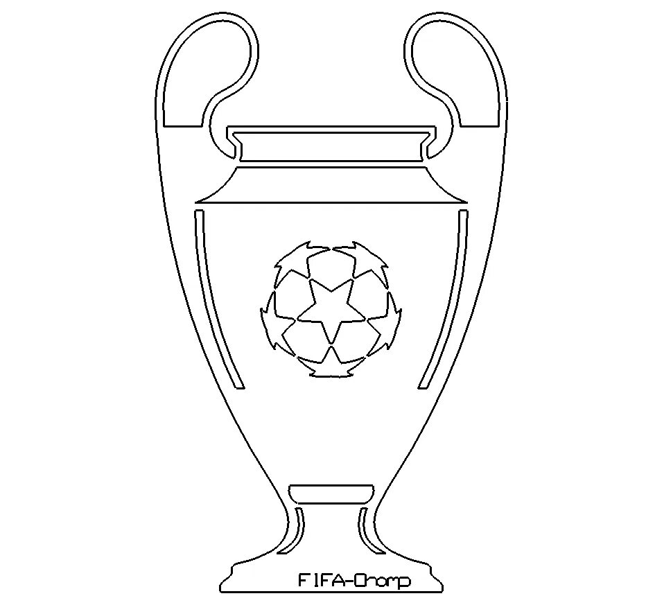 Champions league drawn. Кубок Лиги чемпионов раскраска. ЛЧ рисунок. Кубок ЛЧ рисунок. Кубок футбол раскраска.