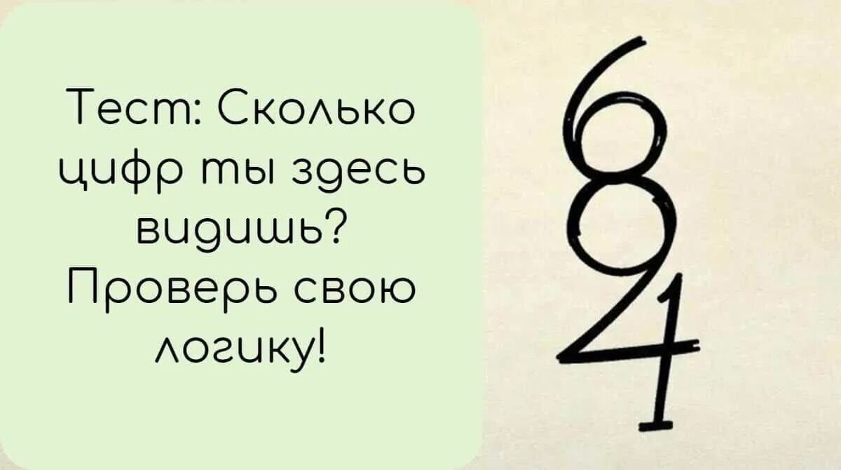 Тест на сколько я прошел жизнь. Прикольные тесты. сколько цифр на картинке. тесты. логика. тесты на внимательность и логику.