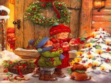 Новогодняя картина для детей