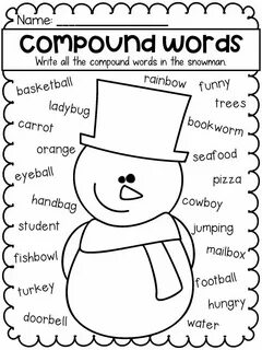 Write compound words