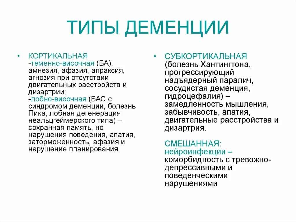 Сенильная деменция классификация. Деменция классификация психиатрия. К видам органической деменции относятся:. Типы слабоумия. Деменция какой болезни