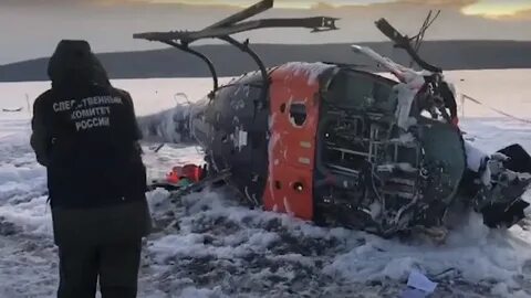 Крушение вертолета с песковым