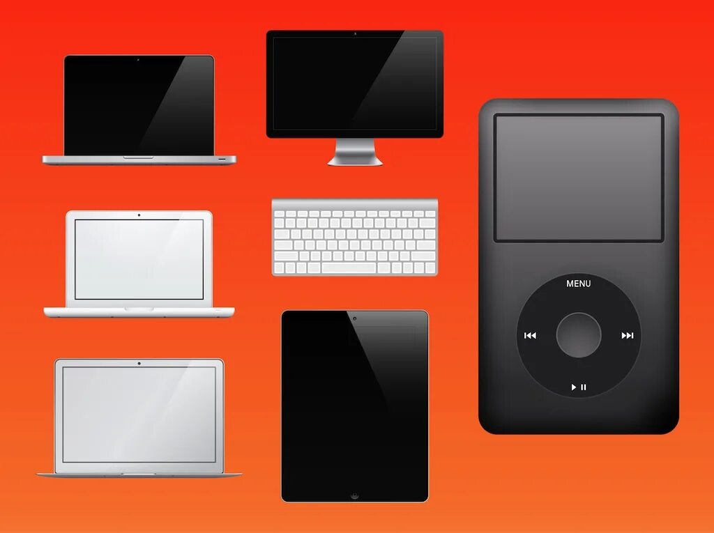 Devices pack. MACBOOK вектор. IPAD IPOD vector. Apple devices. Ar devices vector.