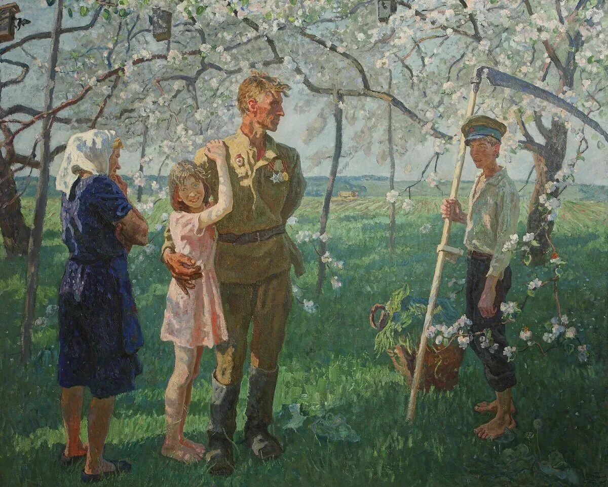 И прадед домой вернулся слушать