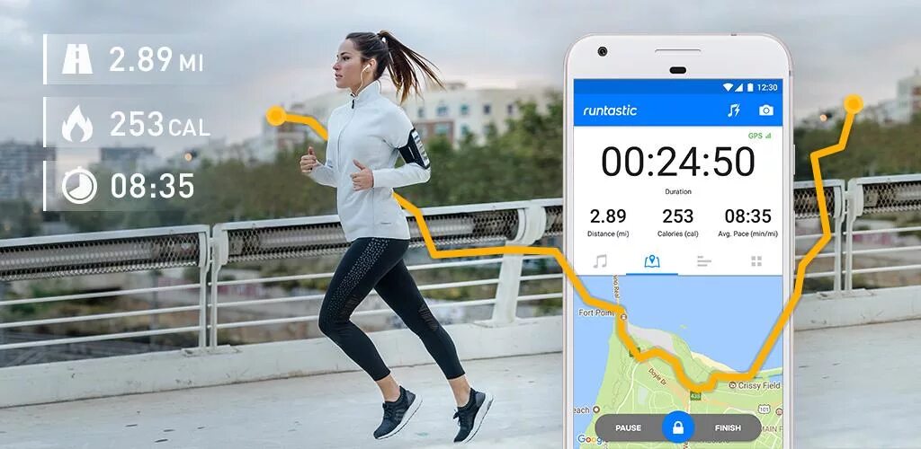 Приложение для бега. Трекер бега. Приложение для бега Runtastic. Фитнесстрекер для пробежек.