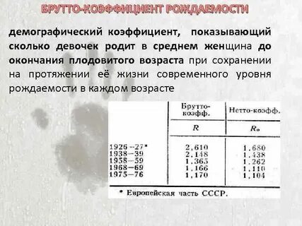 Нетто коэффициент