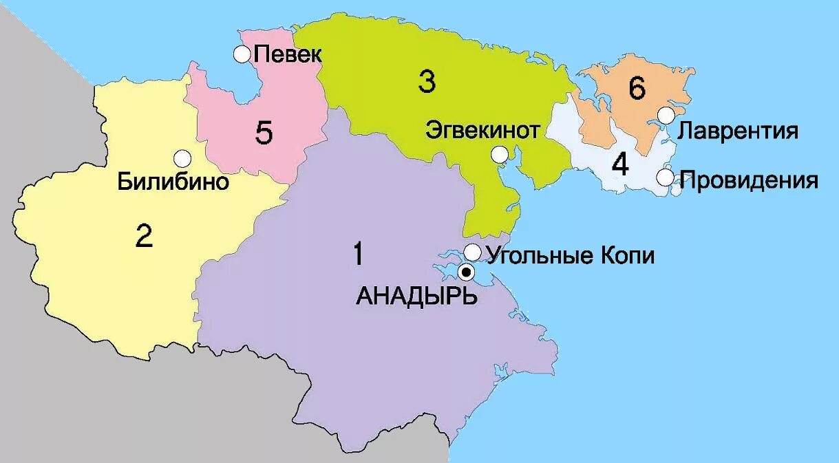 Границы Чукотского автономного округа на карте. Чукотский автономный округ административно-территориальное деление. Политическая карта Чукотского автономного округа. Чукотский автономный округ границы на карте. Где анадырь на карте