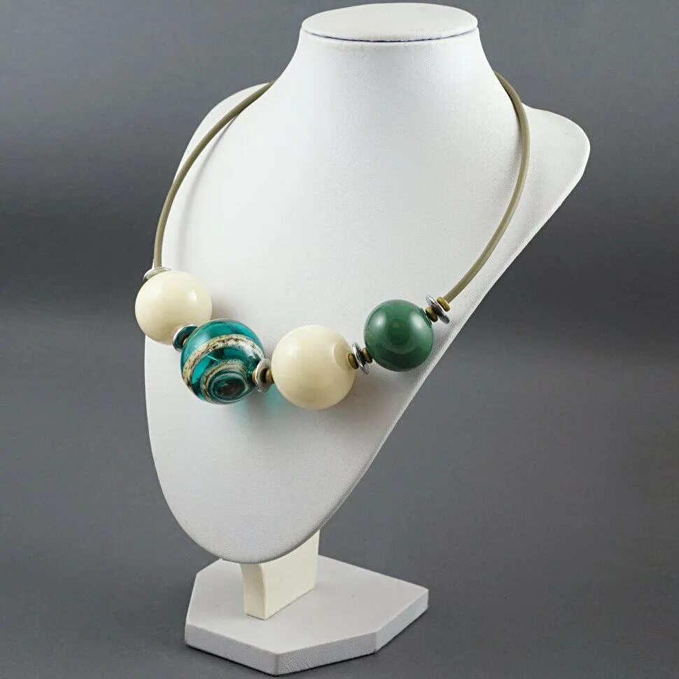 Серьги из стекла мурано. J. Украшения с муранским стеклом. Murano glass pendant. Колье мурано.