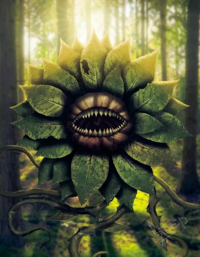 Gorror monstor. Horror plant