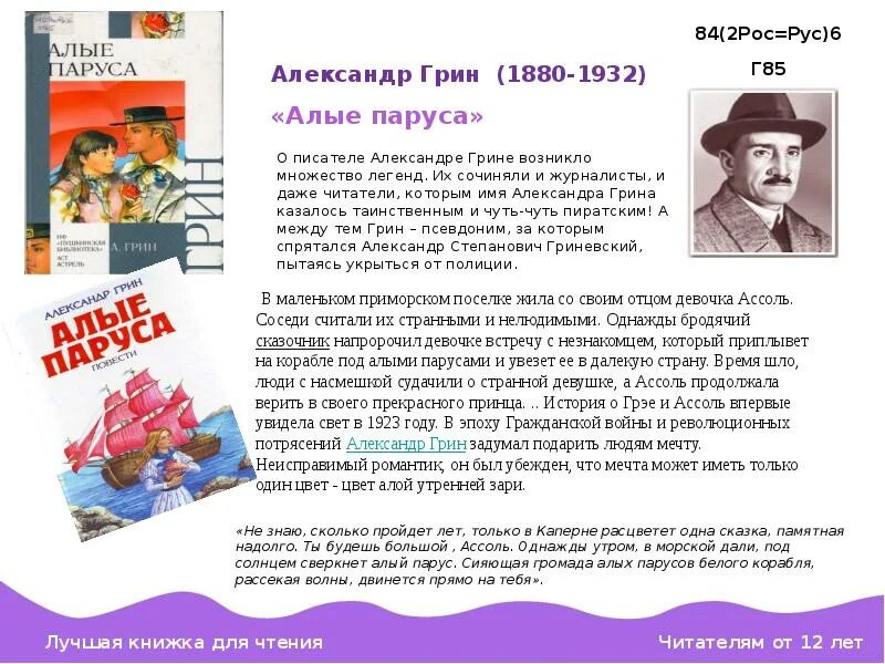 Краткое содержание книг 3 класс. Пересказ рассказа алые паруса грин. краткое содержание книги алые паруса грин. грин алые паруса краткое содержание.