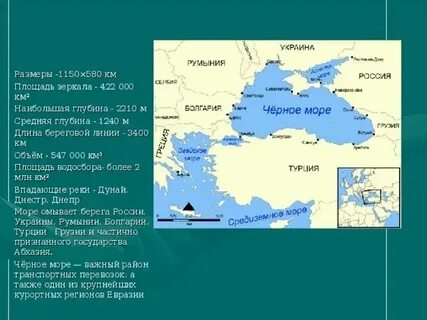 Протяженность черного моря в километрах