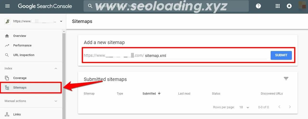 Google search url. Google sitemap.