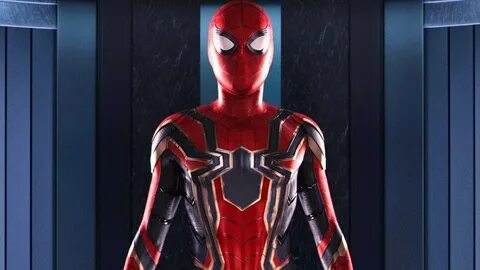 iron spider suit tony stark peter parker scene spider man homecoming 2017 m...