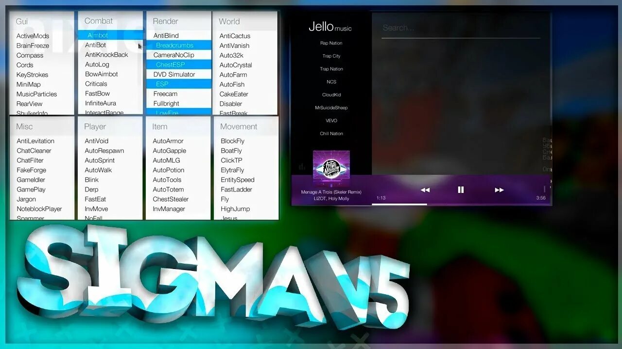 5. Merchiks pub. Чит меню. Sigma 5 cheat minecraft. Sigma jello.