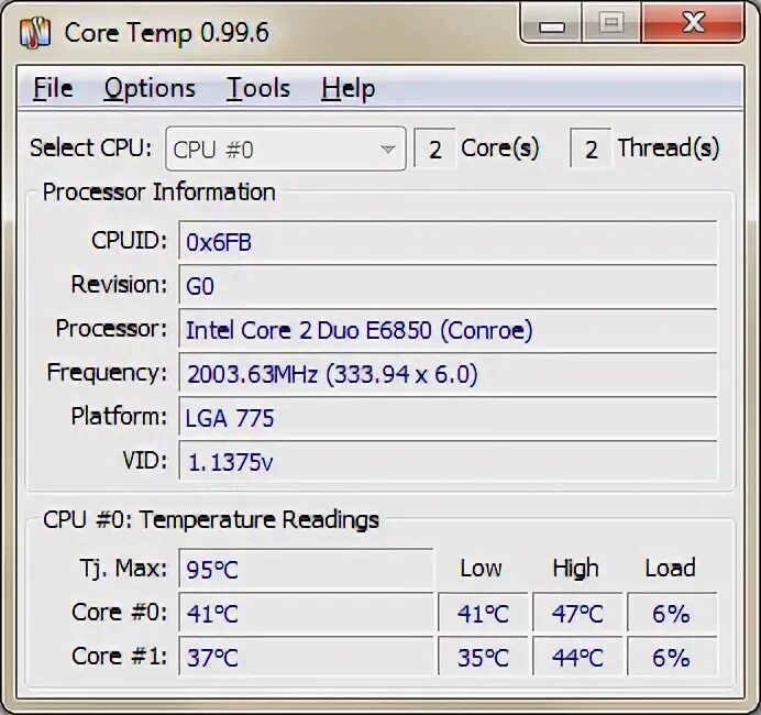 Temp 0 tmp. Core Temp. Программа для просмотра .Temp. Программа Core 1. Программа для слежения за температурой.