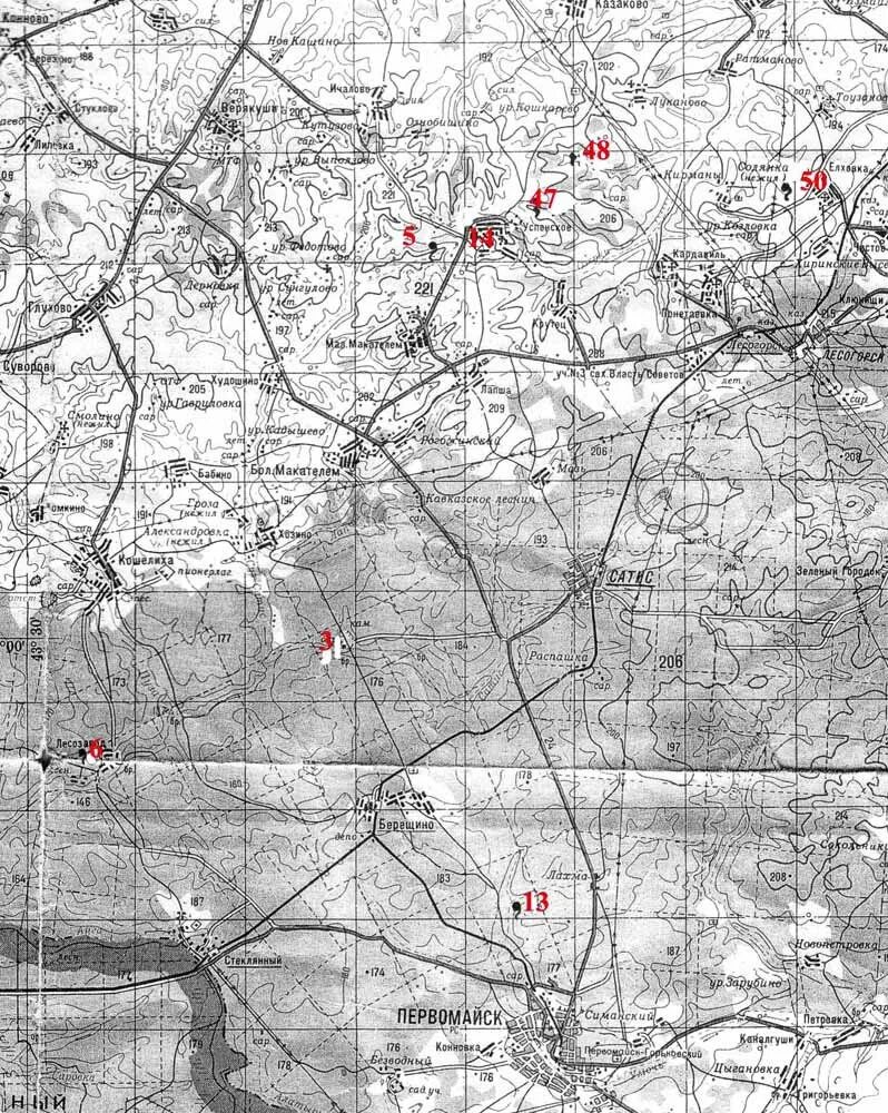 Карта первомайска нижегородской области