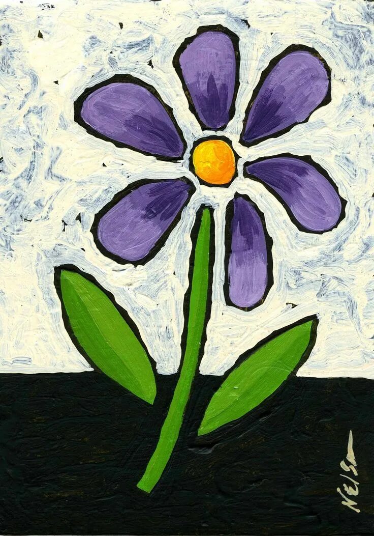 Simple paint. Картины цветы легкие. simple painting. simple flower painting. flowers painting easy.