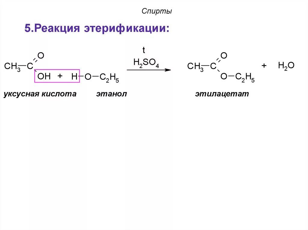 Реакция этерификации этанола и уксусной кислоты. Реакция этерификации этилового спирта. Реакция этерификации уксусной кислоты и этилового спирта. Реакция этерификации уксусной кислоты. Подлинность спиртов