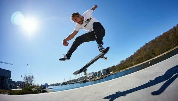 He is skating. Скейт him. 361ws Skateboarding.