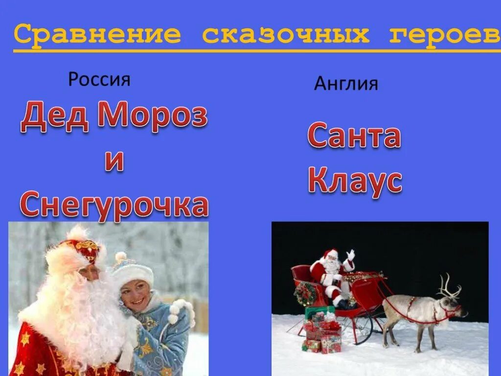 Различия англии и россии. Сходства Рождества в России и Англии. Различия Деда Мороза и Санта Клауса. Рождество в Великобритании традиции и обычаи.