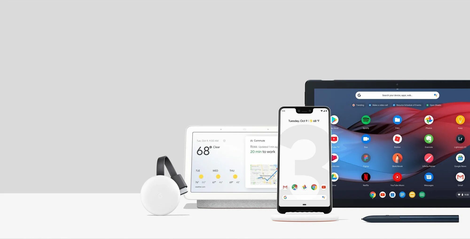 Google event. Google devices. Made by Google. Google Pixel Stand.
