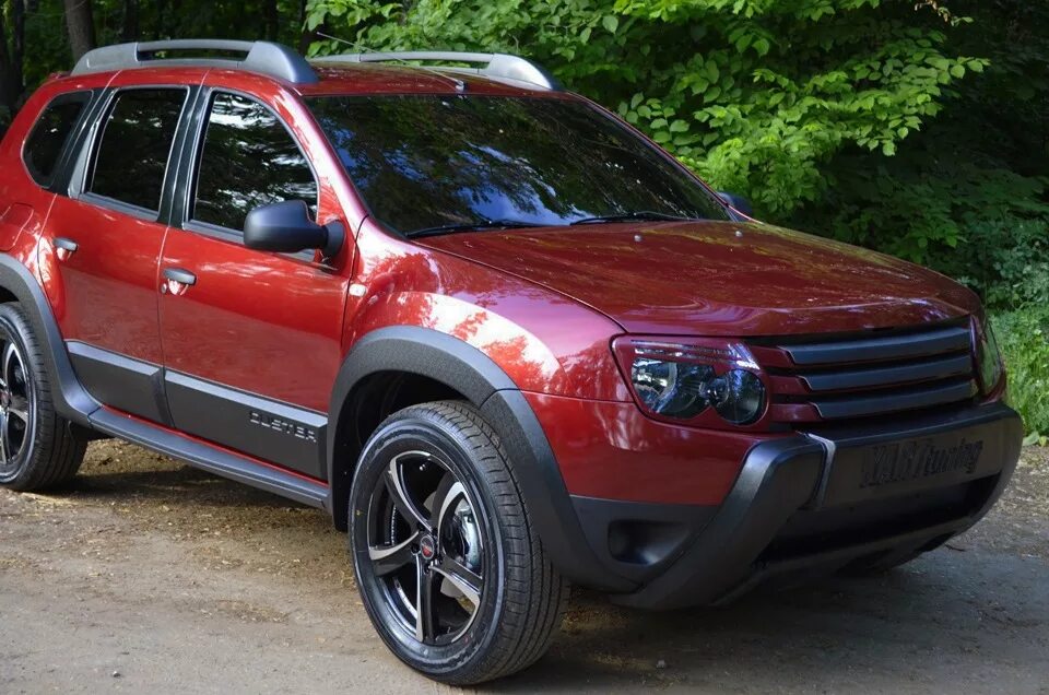 Renault Duster Tuning расширители. Duster r18. Рено Дастер красный. Расширителя Renault Duster. F4r дастер купить