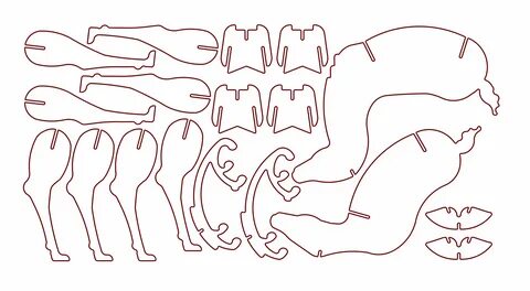 Фото ОЛЕНЬ ИЗ КАРТОНА ШАБЛОНЫ ДЛЯ ВЫРЕЗАНИЯ ОБЪЕМНЫЙ