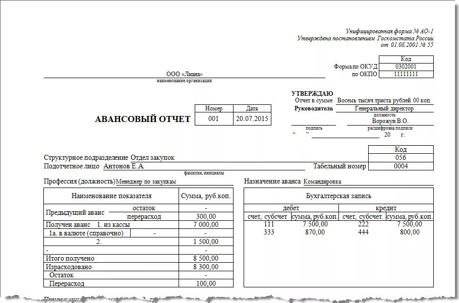 Типа авансов. Структурное подразделение в авансовом отчете. Назначение аванса в авансовом отчете. Отчет структурного подразделения. Бланк "авансовый отчет".