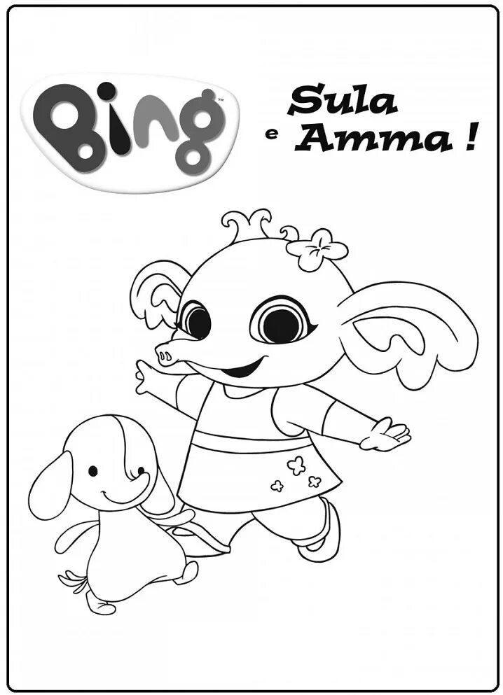 Bing e. Бинг раскраска. Раскраска для малышей бинг. Раскраска кролик бинг.