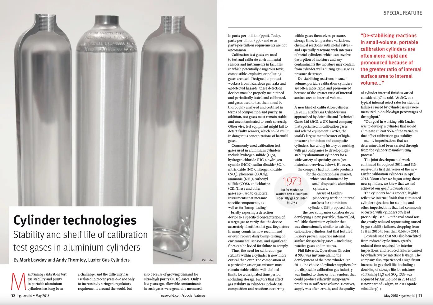 Calibration gases