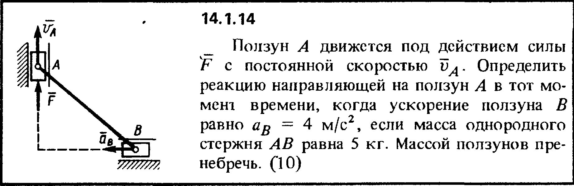 К горизонтальной легкой рейке. Горизонтальный стержень. Ускорение. Невесомый стержень с шарнирами на концах. Ускорение ползуна в ползунном механизме.