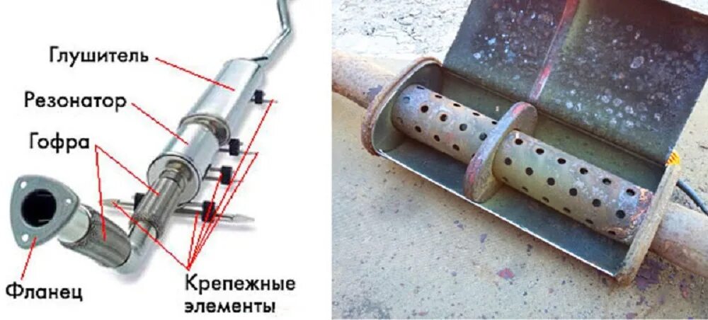 Начал греметь глушитель. Долгая эпопея как не надо делать. - Lada 2114, 1,6 л, 2